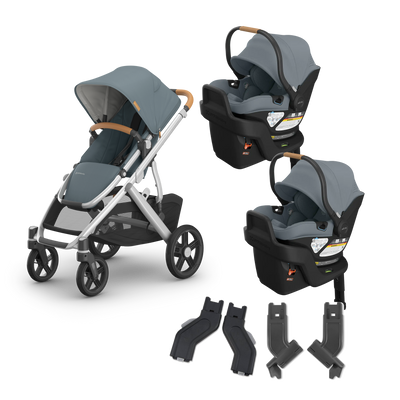 UPPAbaby Vista V3 Twin Aria V2 Travel System