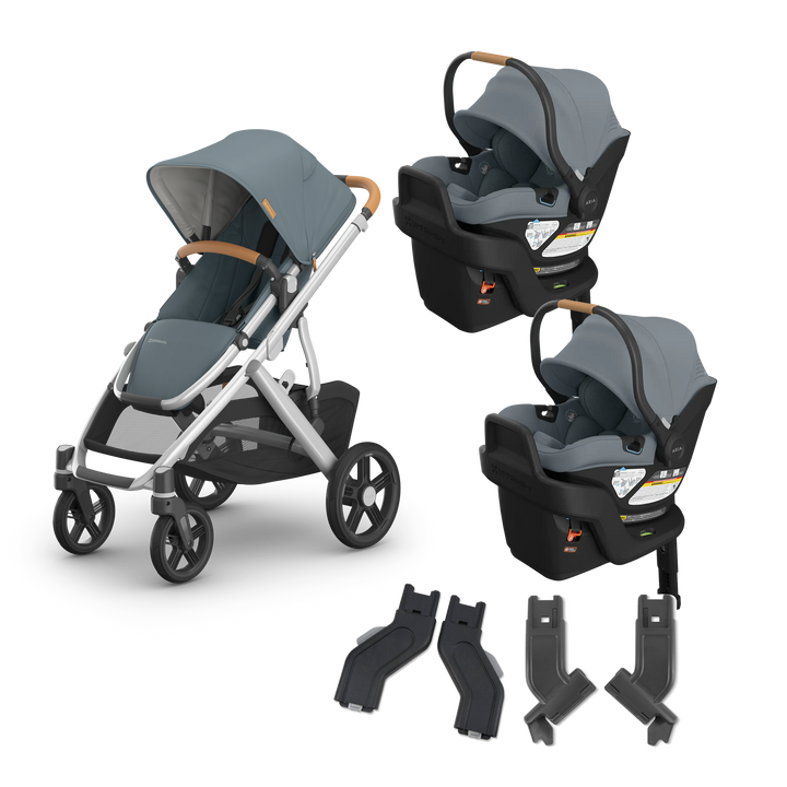 UPPAbaby Vista V3 Twin Aria V2 Travel System
