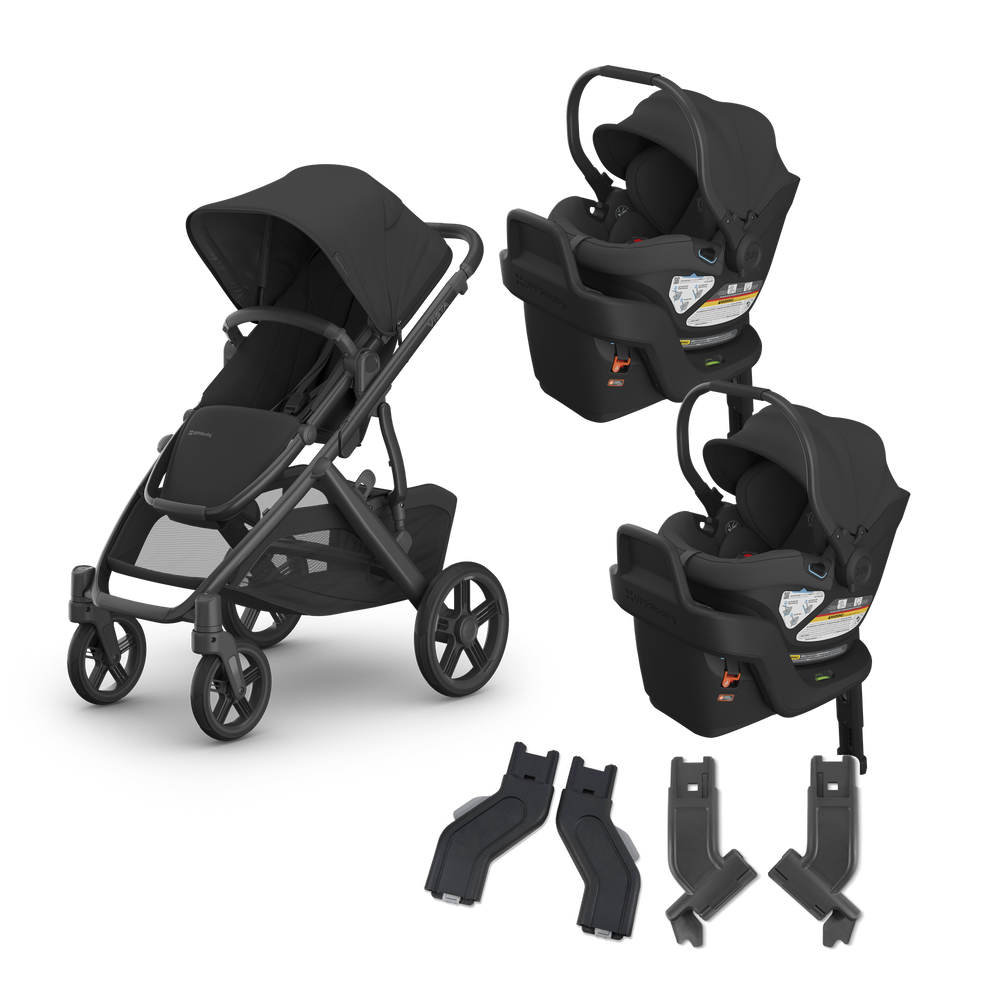 UPPAbaby Vista V3 Twin Aria V2 Travel System in Jake — exact-color transparent all-components cover — CK transparent exact V4