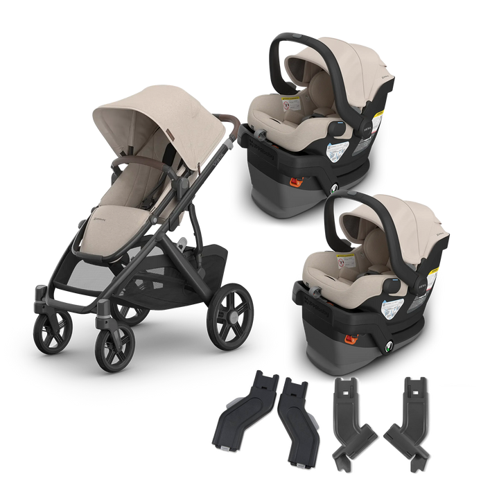 UPPAbaby Vista V3 Twin Mesa V3 Travel System in Ada — exact-color transparent all-components cover — CK transparent exact V4