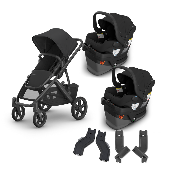 UPPAbaby Vista V3 Twin Mesa V3 Travel System in Jake — exact-color transparent all-components cover — CK transparent exact V4