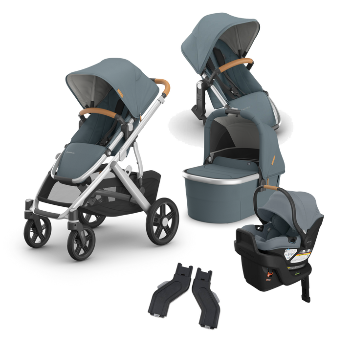 UPPAbaby Vista V3 Aria V2 Mega Bundle in Callum — exact-color transparent all-components cover — CK transparent exact V4
