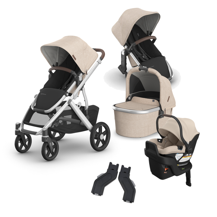 UPPAbaby Vista V3 Aria V2 Mega Bundle in Declan — exact-color transparent all-components cover — CK transparent exact V4