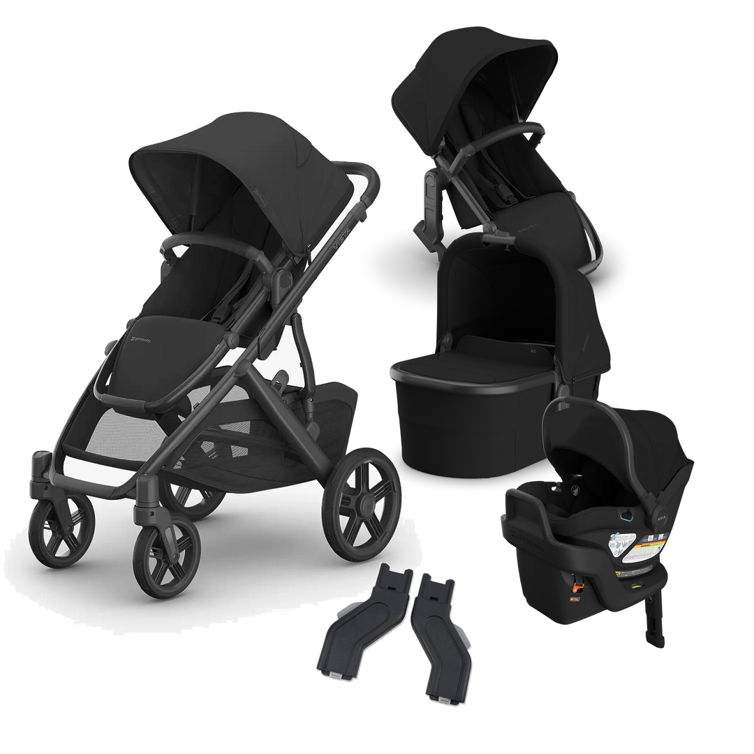 UPPAbaby Vista V3 Aria V2 Mega Bundle in James — exact-color transparent all-components cover — CK transparent exact V4