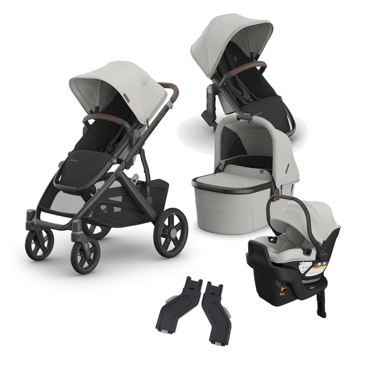 UPPAbaby Vista V3 Aria V2 Mega Bundle in Savannah — exact-color transparent all-components cover — CK transparent exact V4