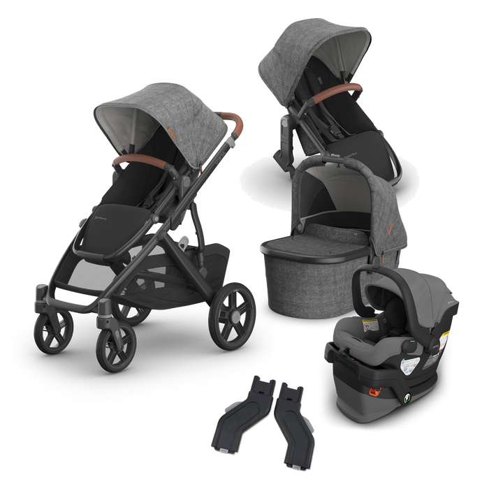 UPPAbaby Vista V3 Mesa V3 Mega Bundle in Greyson — exact-color transparent all-components cover — CK transparent exact V4