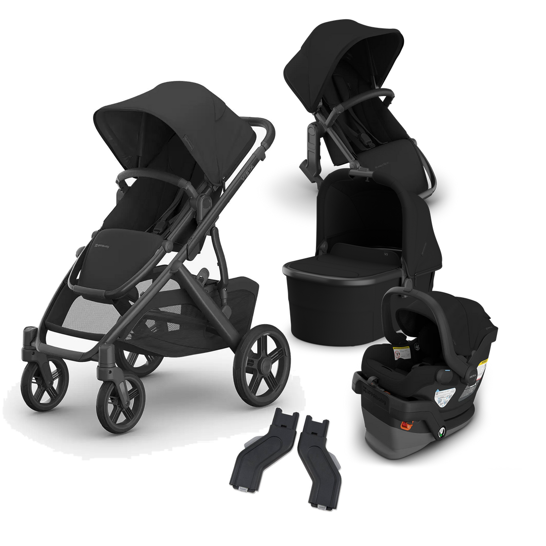 UPPAbaby Vista V3 Mesa V3 Mega Bundle in James — exact-color transparent all-components cover — CK transparent exact V4