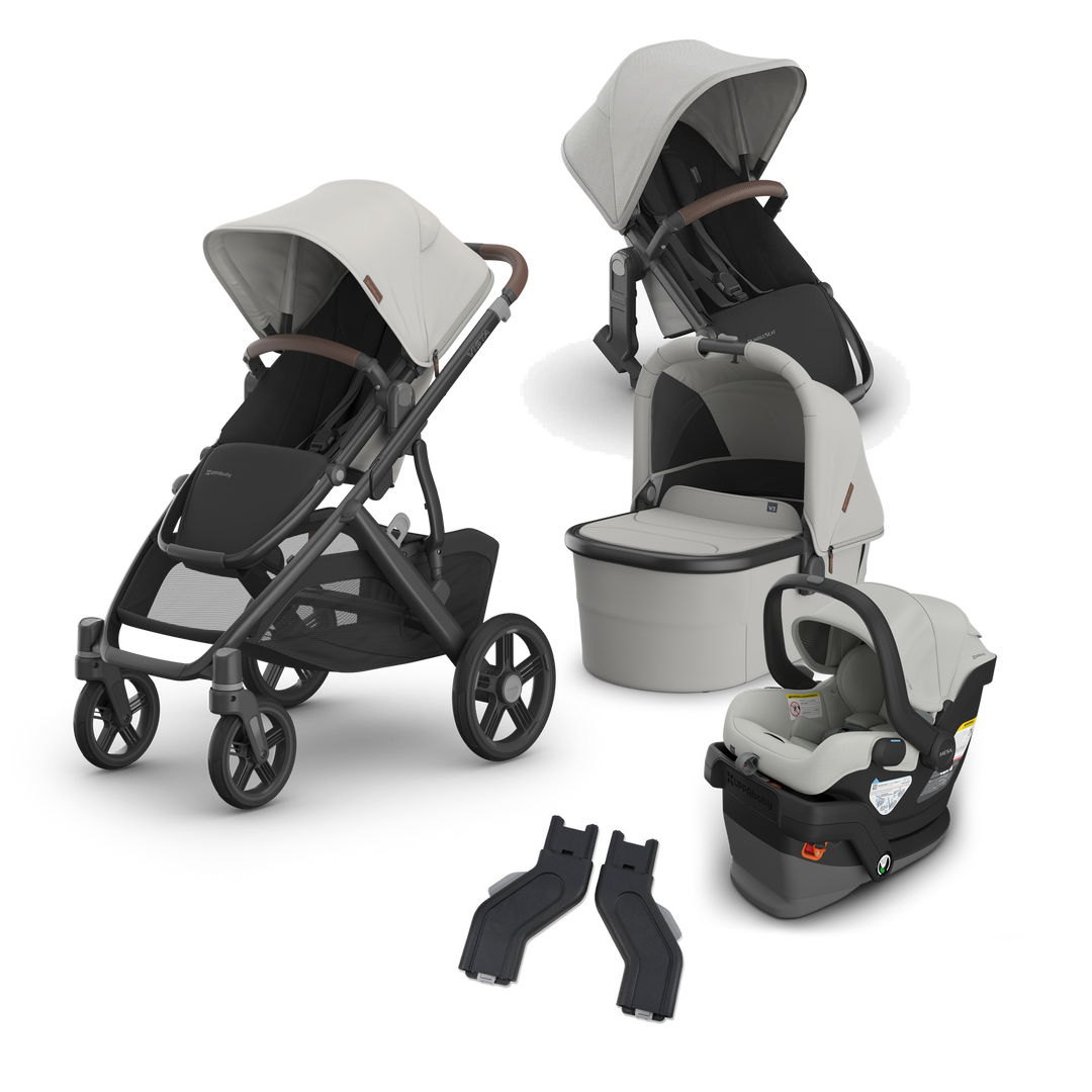 UPPAbaby Vista V3 Mesa V3 Mega Bundle in Savannah — exact-color transparent all-components cover — CK transparent exact V4