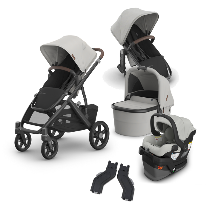 UPPAbaby Vista V3 Mesa V3 Mega Bundle in Savannah — exact-color transparent all-components cover — CK transparent exact V4