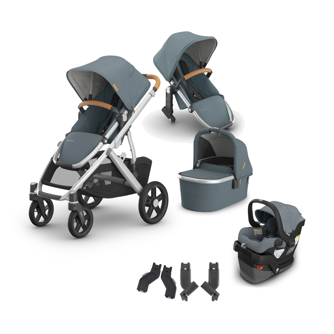 UPPAbaby Vista V3 Mesa V3 Mega Bundle in Callum — all included components
