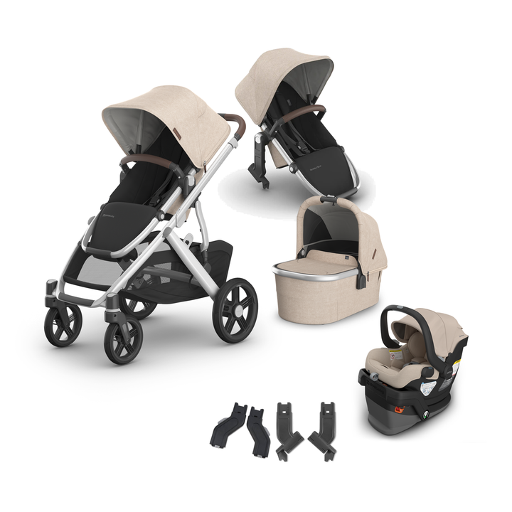 UPPAbaby Vista V3 Mesa V3 Mega Bundle in Declan — all included components