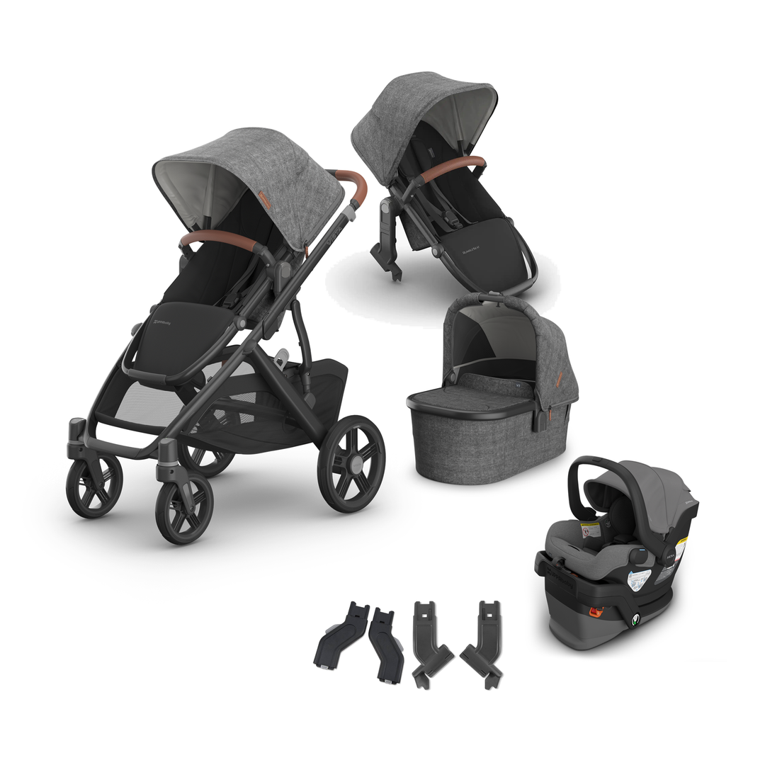 UPPAbaby Vista V3 Mesa V3 Mega Bundle in Greyson — all included components