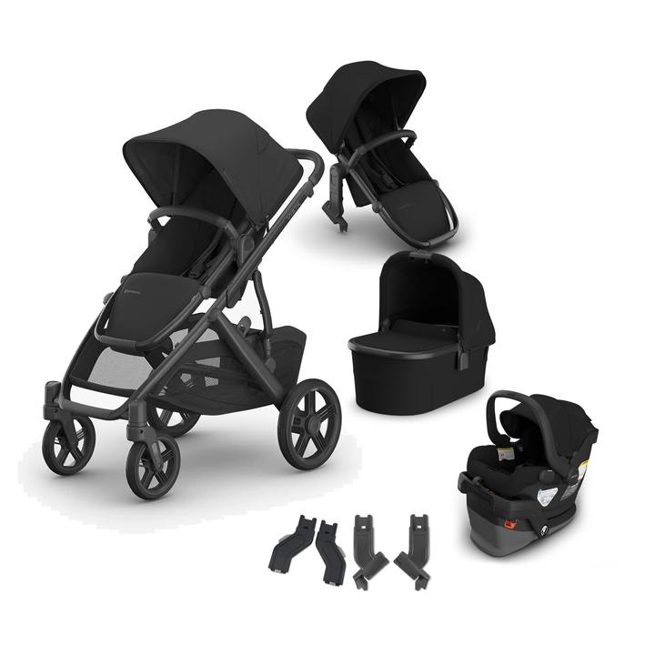 UPPAbaby Vista V3 Mesa V3 Mega Bundle in James — all included components