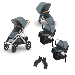 UPPAbaby Vista V3 Twin Aria V2 Grow Travel System