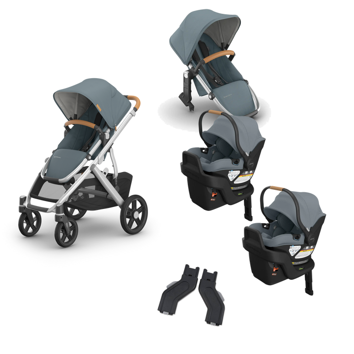 UPPAbaby Vista V3 Twin Aria V2 Grow Travel System in Callum — exact-color transparent all-components cover — CK transparent exact V4