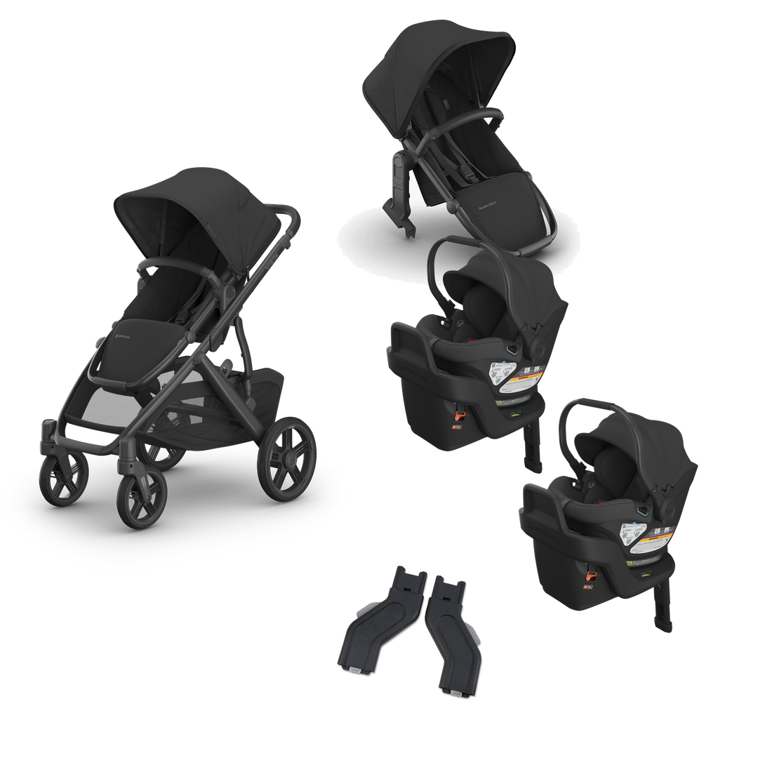 UPPAbaby Vista V3 Twin Aria V2 Grow Travel System in Jake — exact-color transparent all-components cover — CK transparent exact V4