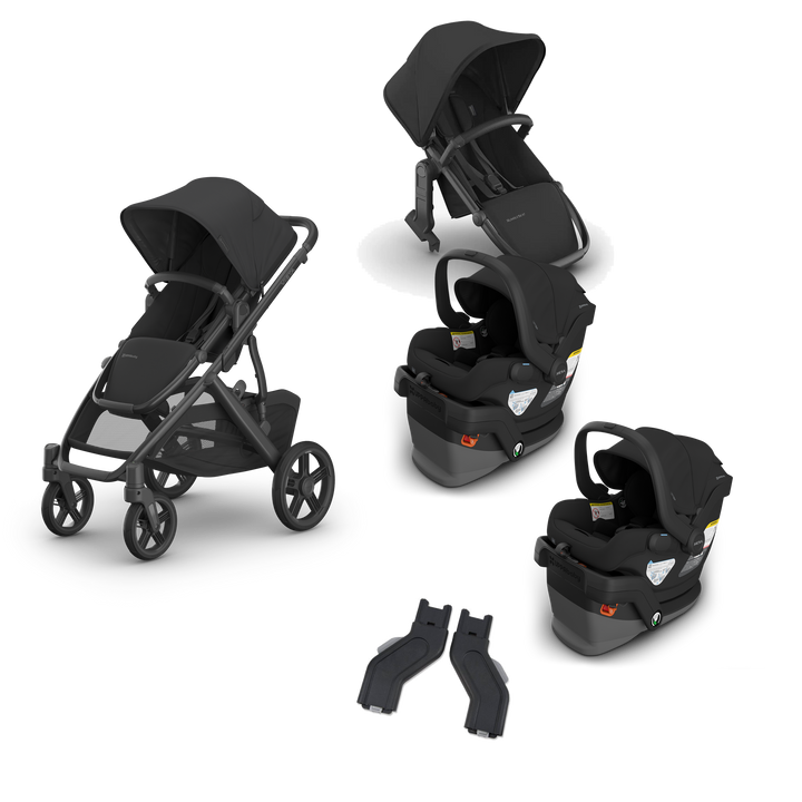 UPPAbaby Vista V3 Twin Mesa V3 Grow Travel System in Jake — exact-color transparent all-components cover — CK transparent exact V4