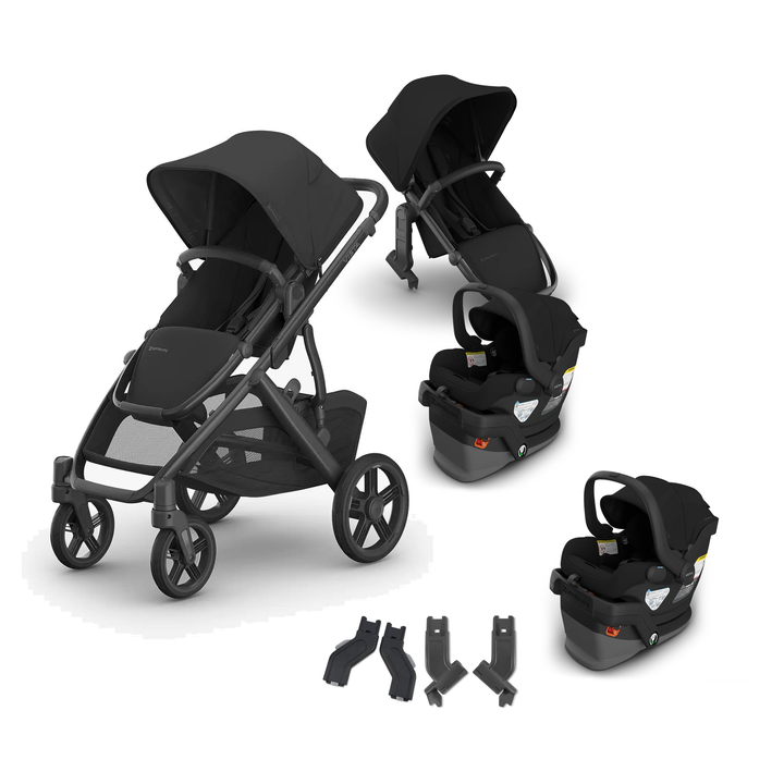 UPPAbaby Vista V3 Twin Mesa V3 Grow Travel System in James — all included components