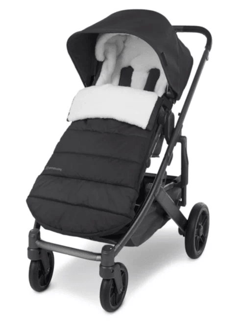 UPPAbaby CozyGanoosh Footmuff in Jake - installed reclined view
