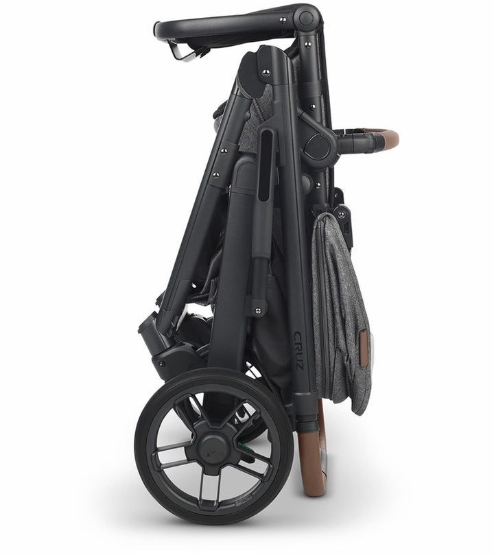 UPPAbaby Cruz V2 Stroller - Greyson (Charcoal Melange/Carbon/Saddle Leather) image 4