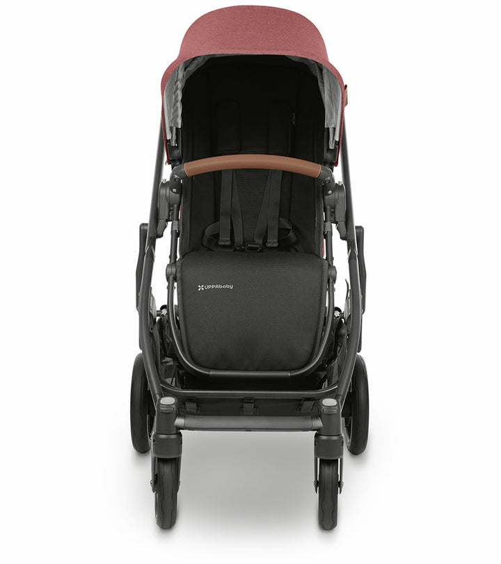 UPPAbaby Cruz V2 Stroller - Lucy (Rosewood Melange / Carbon / Saddle Leather) image 5