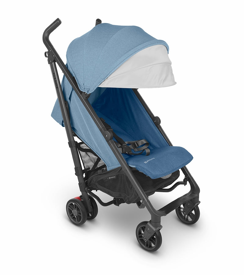 uppababy blue melange UPPAbaby G-Luxe Stroller Charlotte