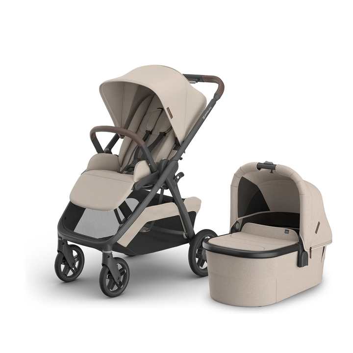 UPPAbaby Kona stroller in Ada with Bassinet V3 in Ada