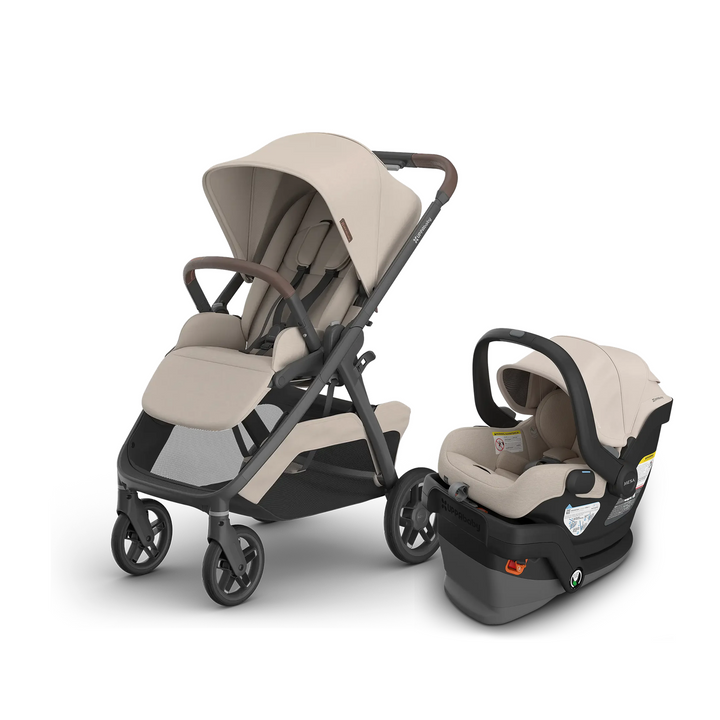 UPPAbaby Kona stroller in Ada with Mesa V3 infant car seat and base in Ada