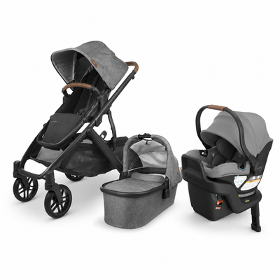 UPPAbaby Vista V2 + Aria V2 Travel System - Greyson (Charcoal Mélange)