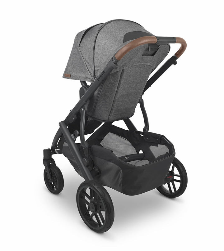 UPPAbaby Vista V2 Stroller &amp; Bassinet - Greyson (Charcoal Melange/Carbon/Saddle Leather) 