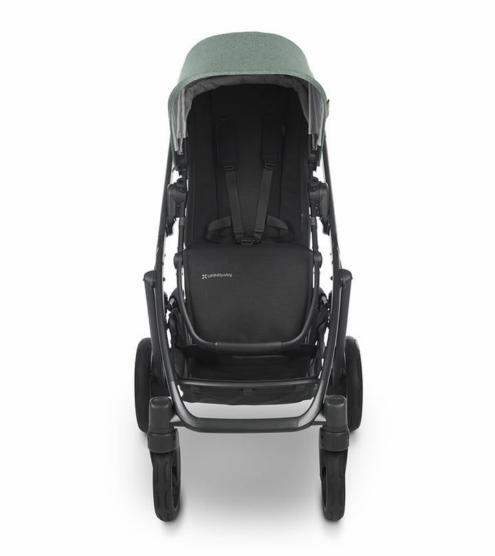 UPPAbaby Vista V2 Stroller &amp; Bassinet - Gwen (Green Melange / Carbon / Saddle Leather) 