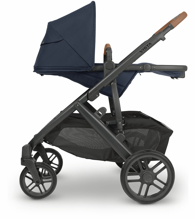 UPPAbaby Vista V2 Stroller &amp; Bassinet - Noa (Navy/Carbon/Saddle Leather) 