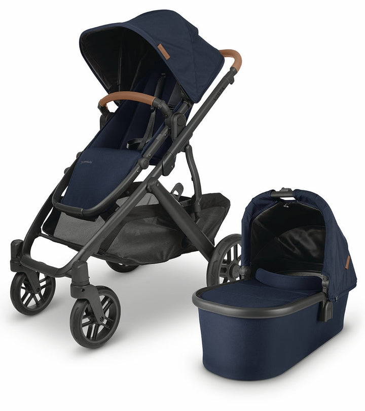 UPPAbaby Vista V2 Stroller &amp; Bassinet  - Noa (Navy/Carbon/Saddle Leather)