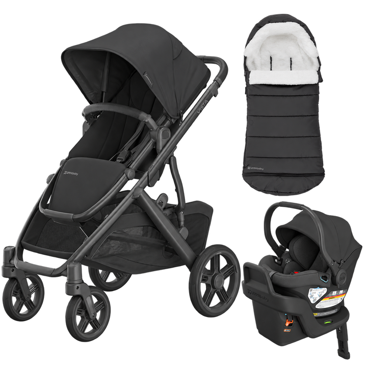 UPPAbaby Vista V3 + Aria V2 Winter Bundle — Jake — all included components