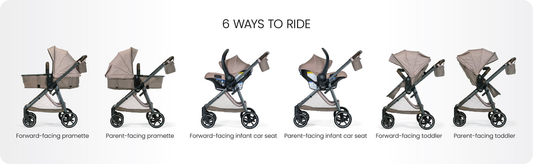 Britax Phases six ways to ride Teak