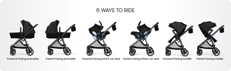 Britax Phases six ways to ride Raven Black