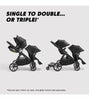 Baby Jogger City Select 2 Single Stroller - Eco Collection - Frosted Ivory
