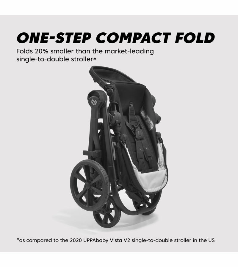 Baby Jogger City Select 2 Single Stroller - Eco Collection - Frosted Ivory