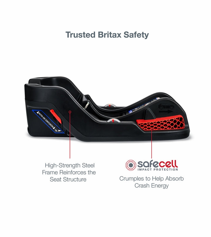 Britax Gen2 Infant Car Seat Base with SafeCenter Latch Install - Compatible with Select Britax Infant Car Seats (Open Box, New)