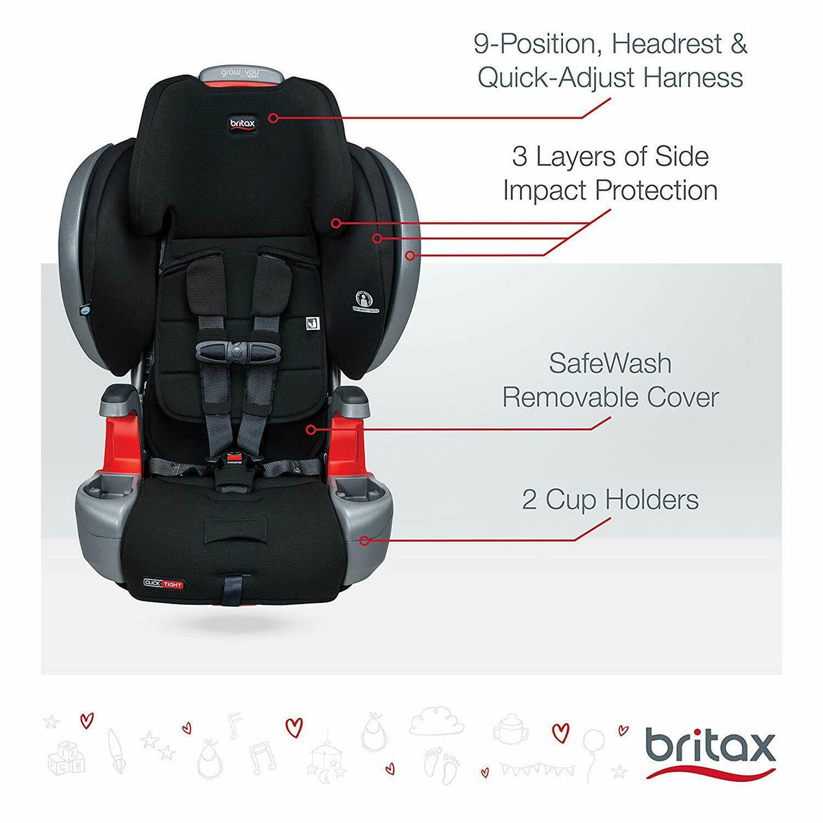 Britax Grow With You ClickTight Booster Car Seat