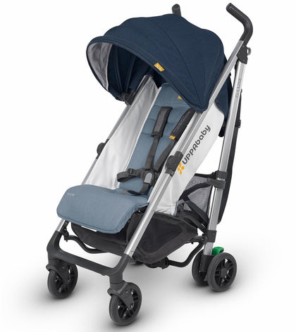 UPPAbaby G-Luxe Stroller - Aidan (Denim/Orange Stich/Silver)