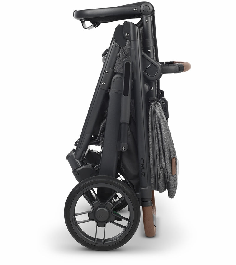 UPPAbaby CRUZ V2 Stroller - Greyson (Charcoal Melange/Carbon/Saddle Leather)