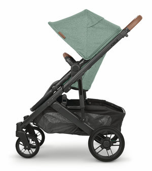 UPPAbaby Cruz V2 Stroller - Gwen (Green Melange / Carbon / Saddle Leather)