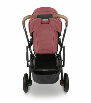 UPPAbaby Cruz V2 Stroller - Lucy (Rosewood Melange / Carbon / Saddle Leather)