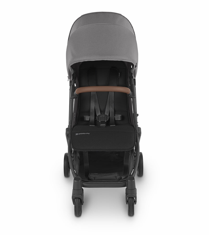 (Open box- NEW) UPPAbaby Minu V2 Compact Stroller - Greyson (Charcoal Melange/Carbon/Saddle Leather)