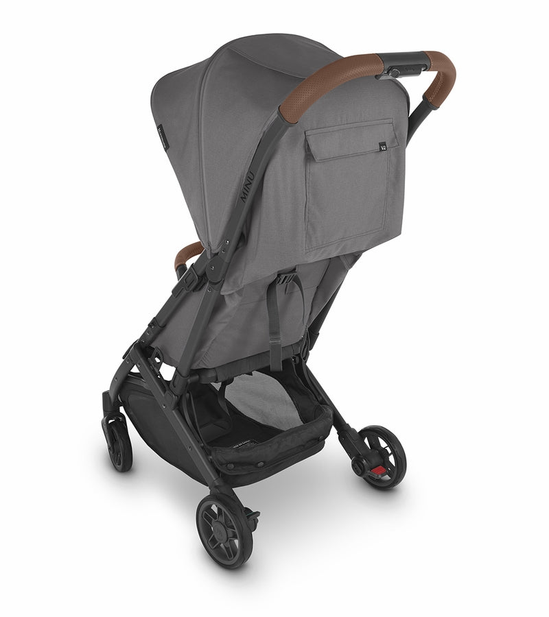 (Open box- NEW) UPPAbaby Minu V2 Compact Stroller - Greyson (Charcoal Melange/Carbon/Saddle Leather)