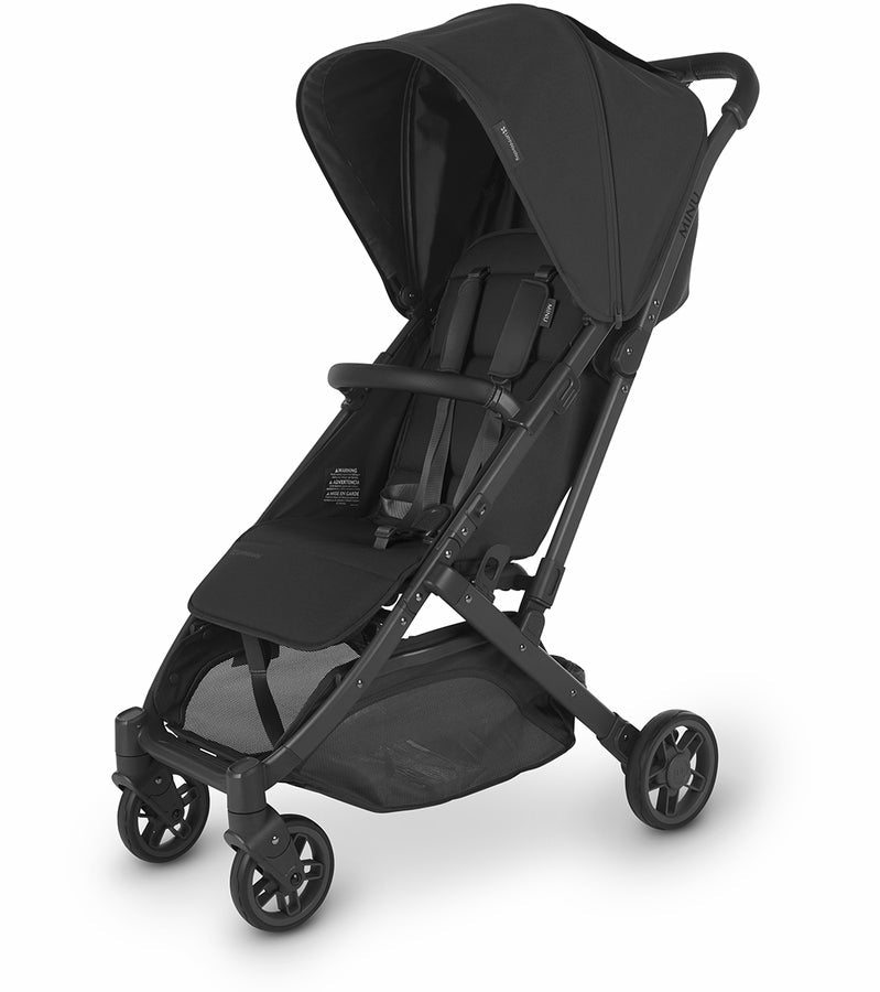 (Open Box - New) UPPAbaby Minu V2 Stroller - Jake (Charcoal / Carbon / Black Leather)