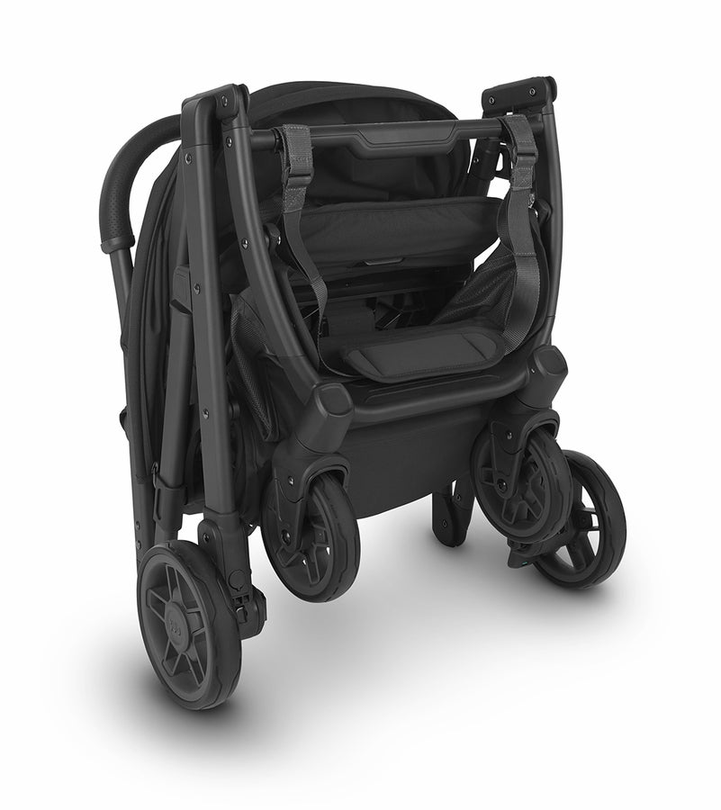 (Open Box - New) UPPAbaby MINU V2 Stroller - Jake (Charcoal / Carbon / Black Leather)