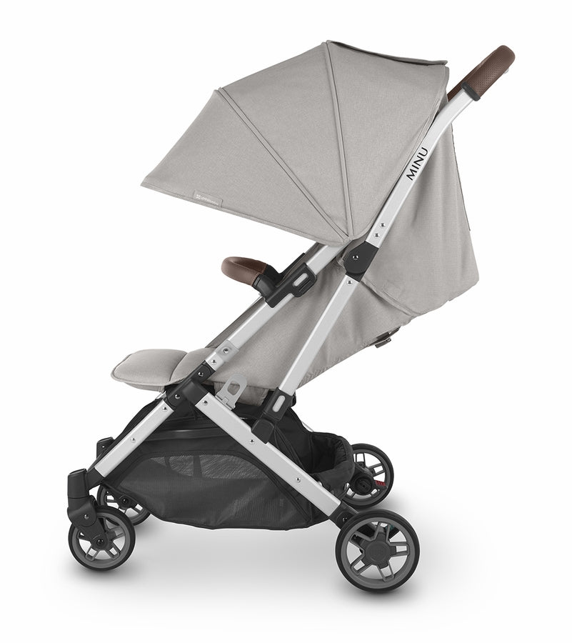 UPPAbaby MINU V2 Compact Stroller - Stella (Grey Melange / Silver / Chestnut Leather)