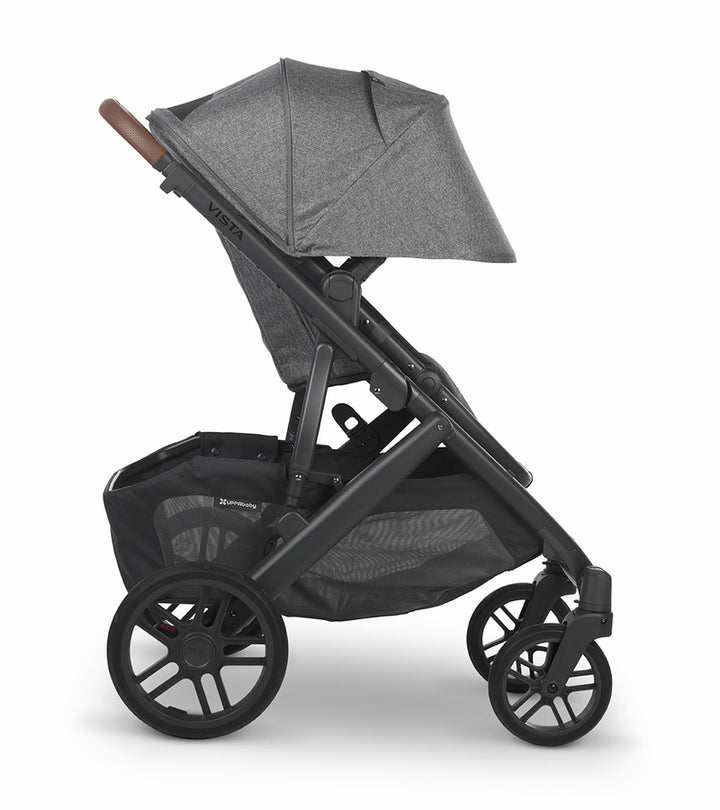 UPPAbaby Vista V2 Stroller &amp; Bassinet - Greyson (Charcoal Melange/Carbon/Saddle Leather) - New, Open box